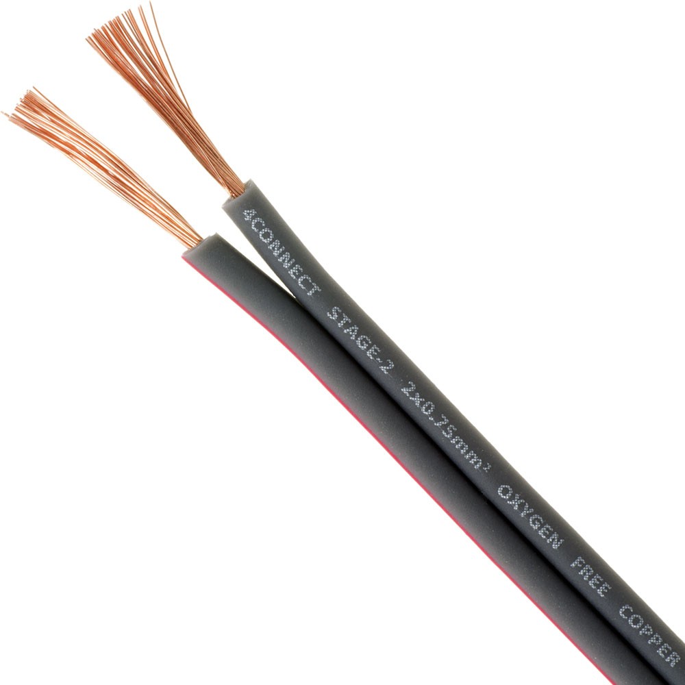 FOUR Connect 4-800239 STAGE2 OFC speaker cable 2×0.75mm2, 250m ...